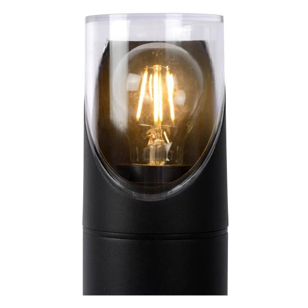 Lucide NORMAN - Borne extérieur - Ø 9 cm - 1xE27 - IP65 - Noir - détail 1